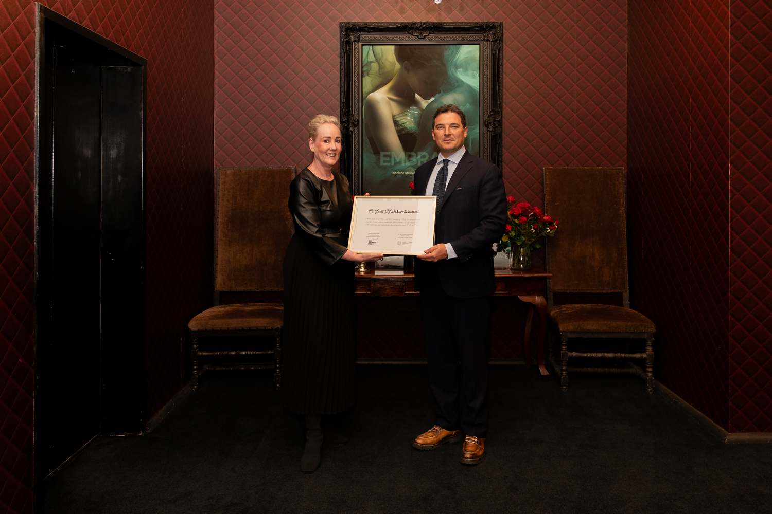 West Australian Opera x The Consultate of Italy Perth. Image credit – Ow…