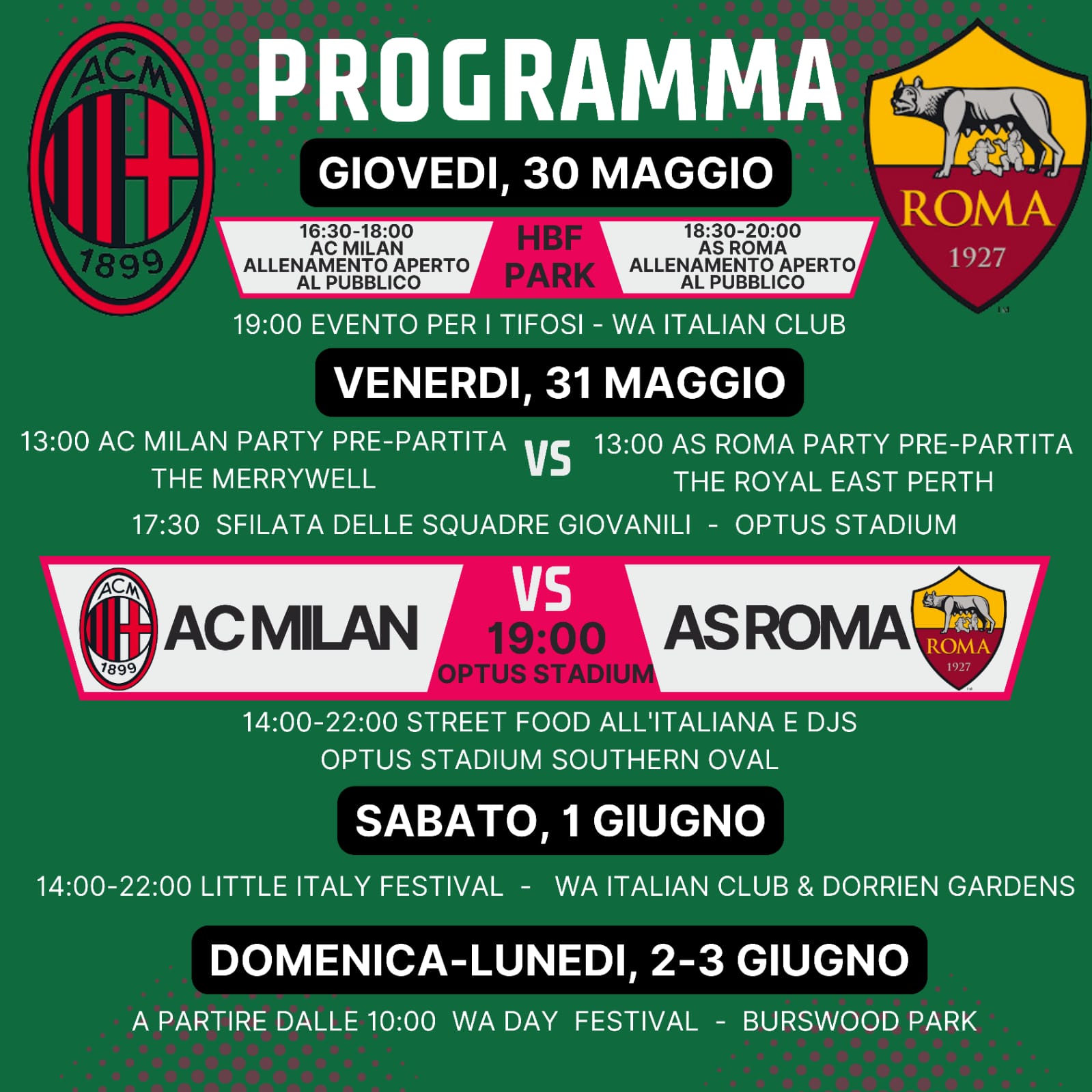 programma calcio